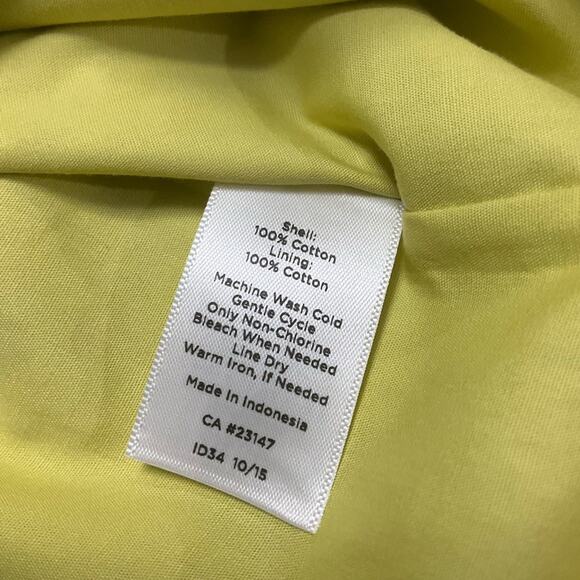 Talbots Women's Midi Dress Eyelet lined Scalloped Hem Green Sheath Size 6 NEW - Picture 10 of 10